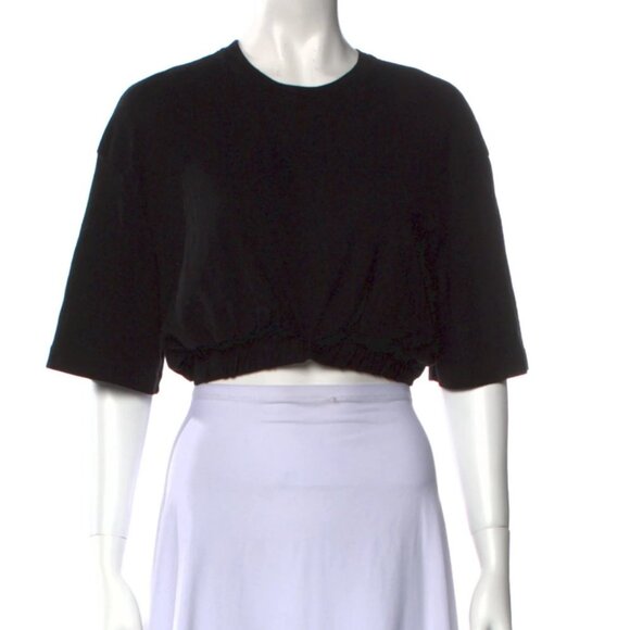 DION LEE Crew Neck Short Sleeve Crop Top Size: S | US4, UK8 - Picture 1 of 3